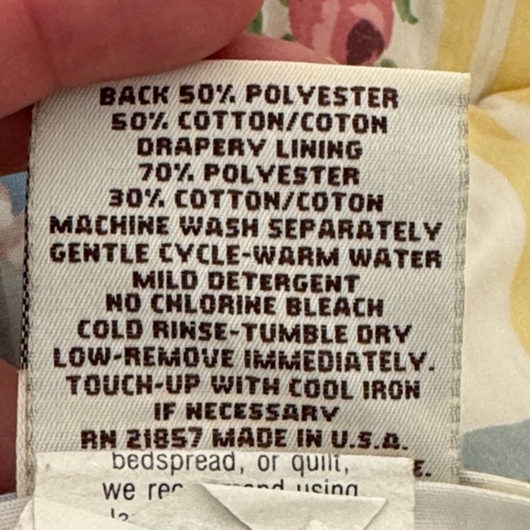 Croscill Vintage Princess Roses Floral Striped Full Size Comforter - Picture 5 of 5